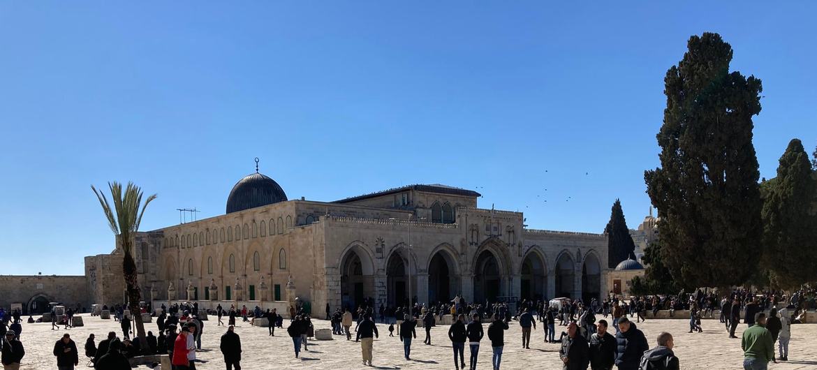 La mosquée Al-Aqsa à Jérusalem.