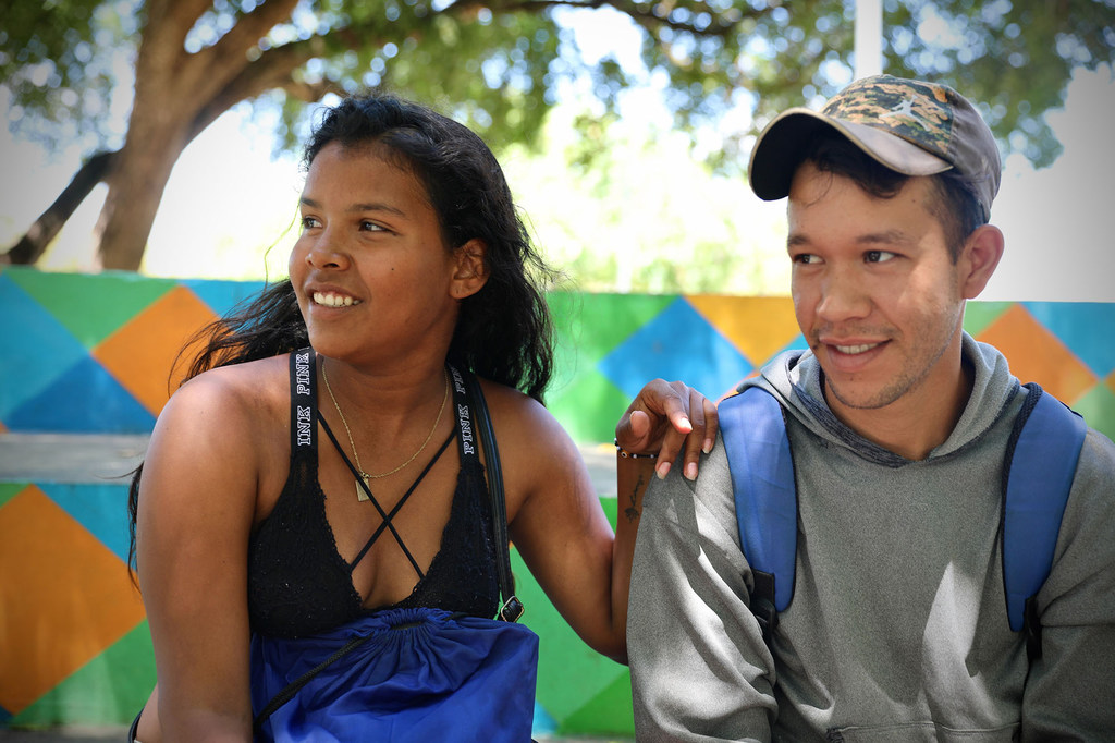Pedro, de 26 años, y Loriuska, de 19, una joven pareja venezolana que empieza una nueva vida juntos en el sur de Brasil.
