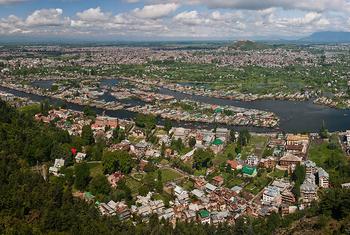 Srinagar, la mayor ciudad de Jammu y Cachemira.