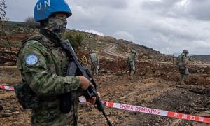 After the conflict, UNIFIL Combat Engineer collaborate with Lebanese Army Force (LAF) to remove the roadblocks that was created by the military operation. 