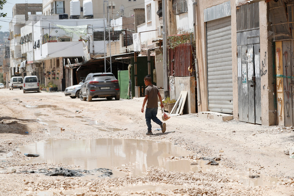 Destruction de routes, de bâtiments et d'infrastructures en raison de l'escalade de la violence à Jénine, en Cisjordanie occupée.