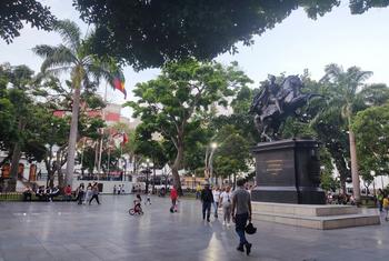 委内瑞拉加拉加斯的玻利瓦尔广场。