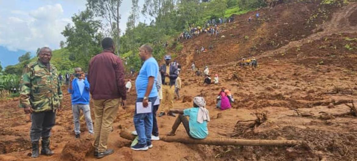 Heavy rains caused a landslide in a village perched high on a mountain in a remote region of southern Ethiopia.