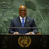 Rais Félix-Antoine Tshisekedi Tshilombo wa Jamhuri ya Kidemokrasia ya Kongo akihutubia mjadala mkuu wa kikao cha sabini na tisa cha Baraza Kuu.