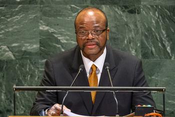 Mfalme Mswati III wa Ufalme wa Eswatini akihutubia mjadala mkuu wa kikao cha 80 cha Baraza Kuu.