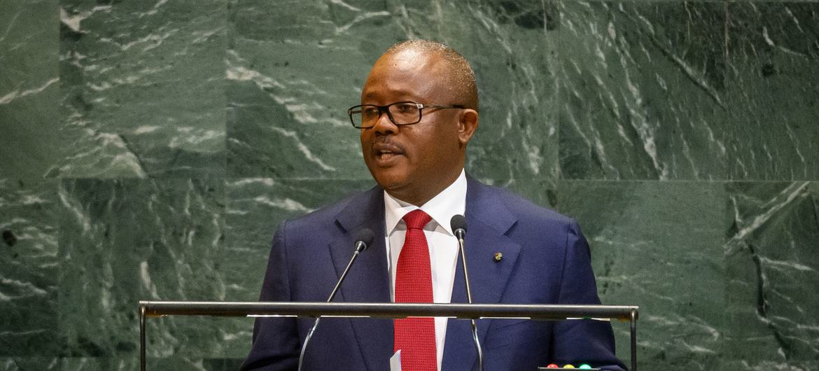 President Úmaro Sissoco Embaló of Guinea-Bissau addresses the general debate of the General Assembly's 80th session. President Úmaro Sissoco Embaló of Guinea-Bissau addresses the general debate of the General Assembly's 80th session.
