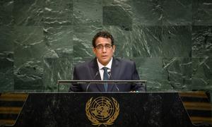 President Mohamed Younis A Menfi of Libya addresses the general debate of the General Assembly's eightieth session.