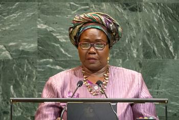 Makamu wa Rais Josephine Joseph Lagu wa Sudan Kusini akihutubia mjadala mkuu wa kikao cha 80 cha Baraza Kuu.