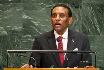 苏丹政府总理伊德里斯在联合国大会第八十届会议的一般性辩论中发表讲话。