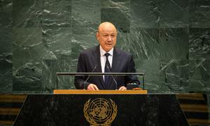 Mohammed Al-Alimi, President of the Presidential Leadership Council of Yemen, addresses the general debate of the General Assembly's eightieth session.
