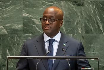 Waziri wa Mambo ya Nje wa Rwanda Olivier Nduhungirehe akihutubia Mjadala Mkuu wa mkutano wa 80 wa Baraza uu la Umoja wa Mataifa Alhamisi ya Septemba 25, 2025.