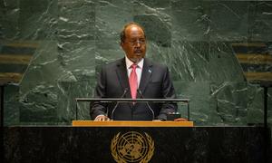 President Hassan Sheikh Mohamud of Somalia addresses the general debate of the General Assembly's eightieth session.