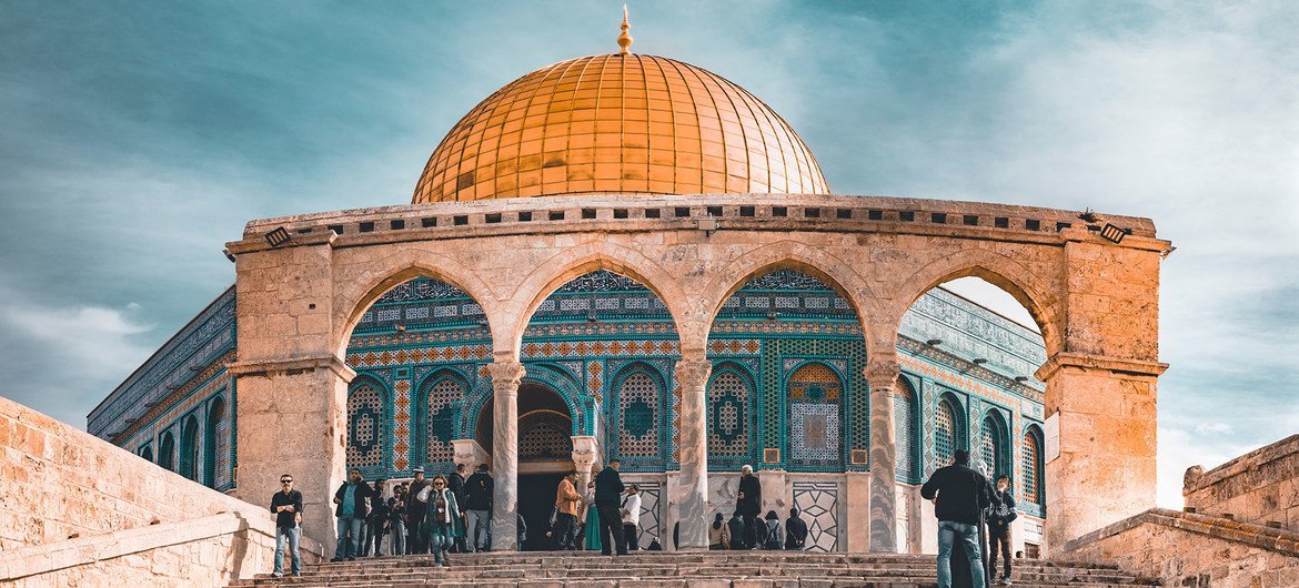 Mesquita Al-Aqsa na Cidade Velha de Jerusalém.