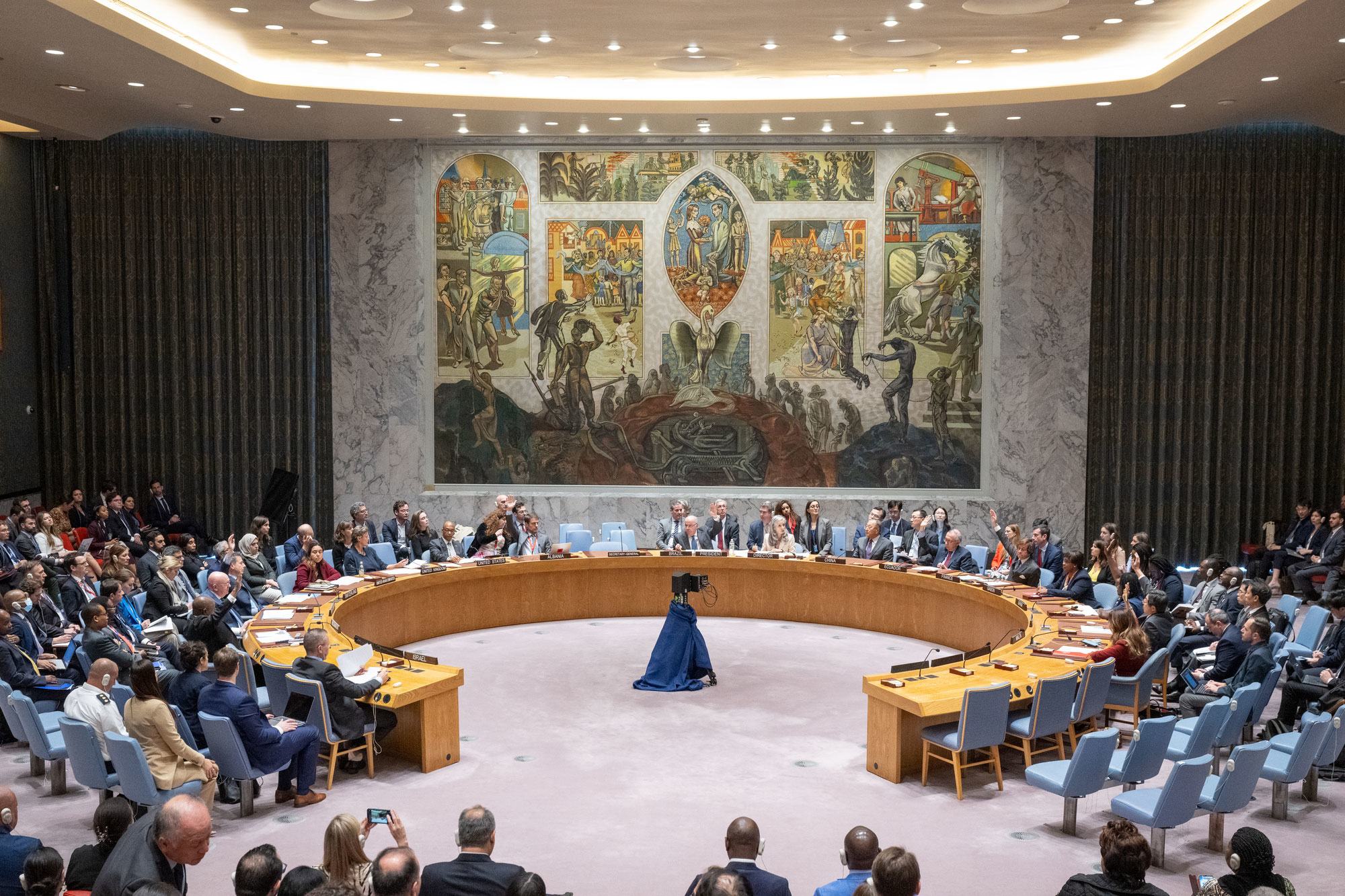مجلس الأمن يجتمع لبحث الوضع في الشرق الأوسط بما في ذلك القضية الفلسطينية
