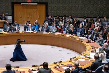 تصويت في مجلس الأمن على مشروع قرار أمريكي حول الشرق الأوسط في ظل التصعيد في غزة وإسرائيل.
