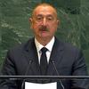 Президент Азербайджана Ильхам Алиев выступает на 80-й сессии Генассамблеи ООН.