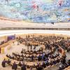 संयुक्त राष्ट्र की जिनीवा स्थित मानवाधिकार परिषद के 55वें सत्र का एक दृश्य.