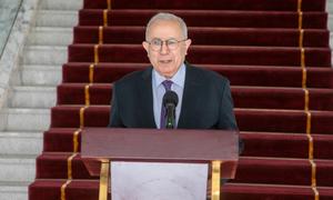 Ramtane Lamamra, Personal Envoy of the Secretary-General for Sudan, speaking to journalists during the third Consultative Meeting on Sudan convened in Nouakchott, Mauritania, in December 2024.