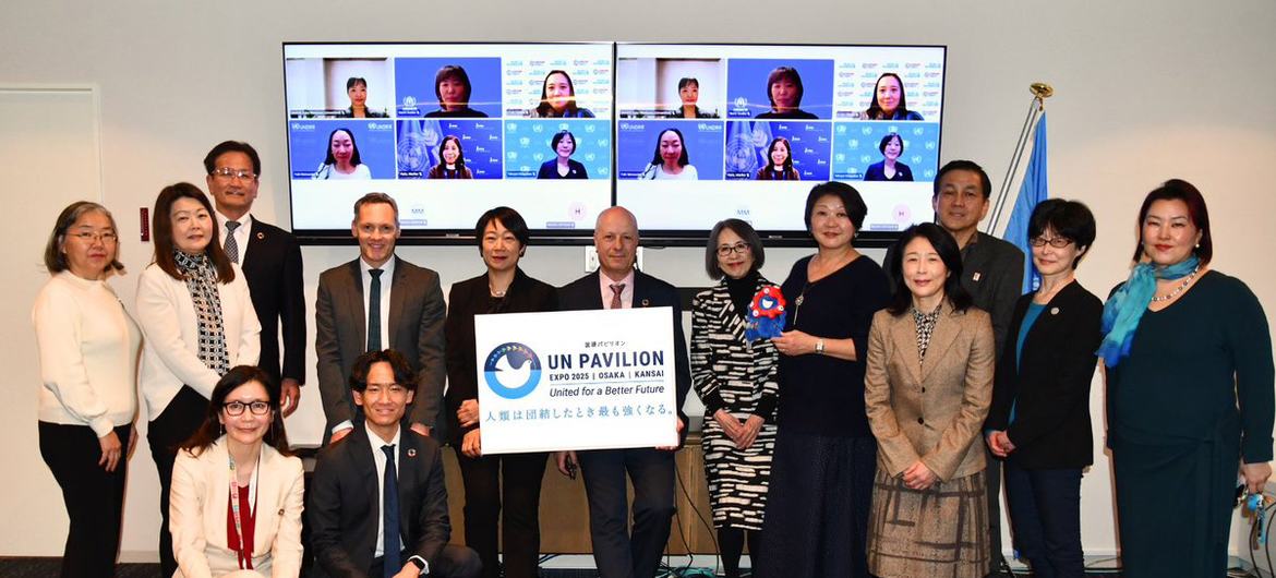  السيد ماهر ناصر، مساعد الأمين العام للأمم المتحدة والمفوض العام للأمم المتحدة في إكسبو 2025 في أوساكا يلتقي بفريق الأمم المتحدة في اليابان.