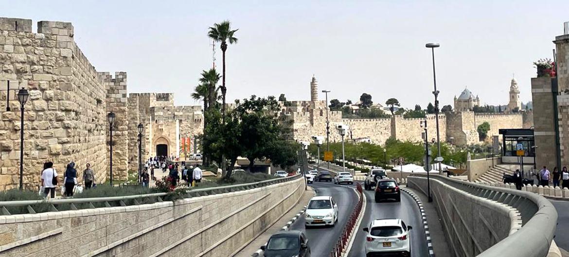 येरूशेलम शहर का एक दृश्य.