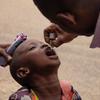  Un garçon est vacciné lors d'une campagne de vaccination contre la polio à Kisangani, en République démocratique du Congo, en juillet 2022.