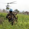 Des soldats de la paix de l'ONU patrouillent à Mutwanga dans l'est de la République démocratique du Congo.
