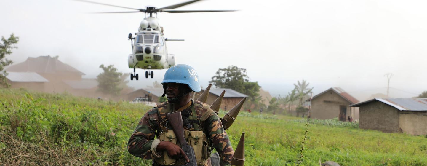 Des soldats de la paix de l'ONU patrouillent à Mutwanga dans l'est de la République démocratique du Congo (photo d'archives)