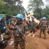 UN peacekeepers patrol the village of Logo in Djugu territory in eastern DR Congo.