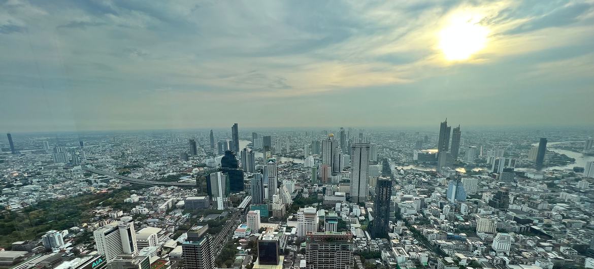 مدينة بانكوك عاصمة تايلاند.