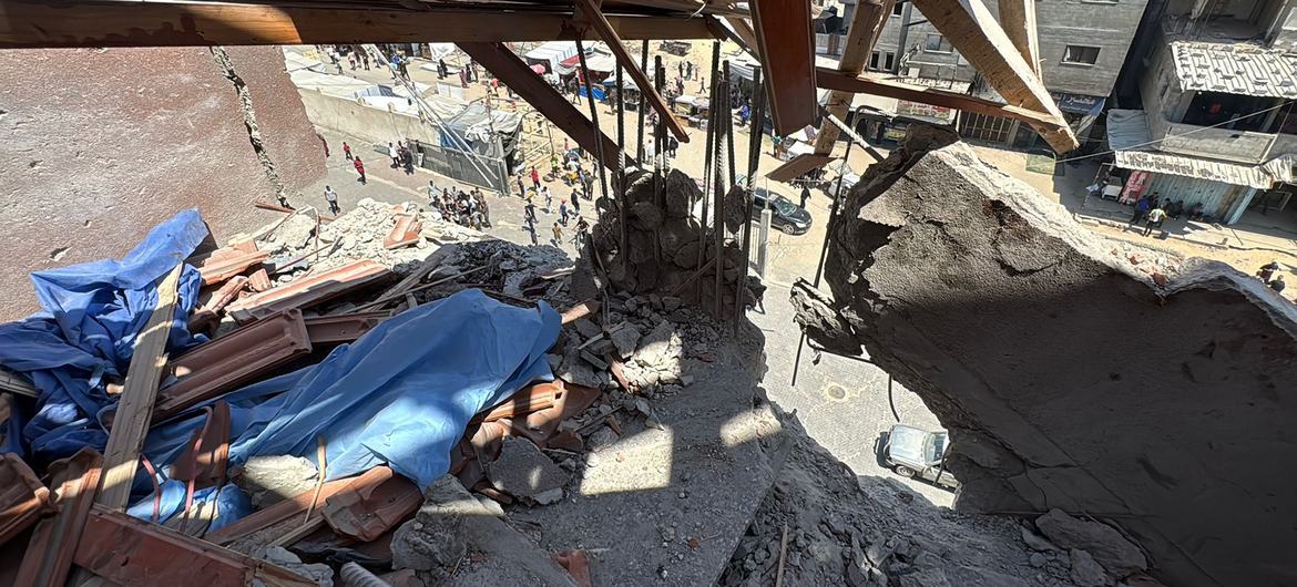 Franja de Gaza. Hospital Nasser, atacado por Israel el 25 de agosto (Foto: ONU).