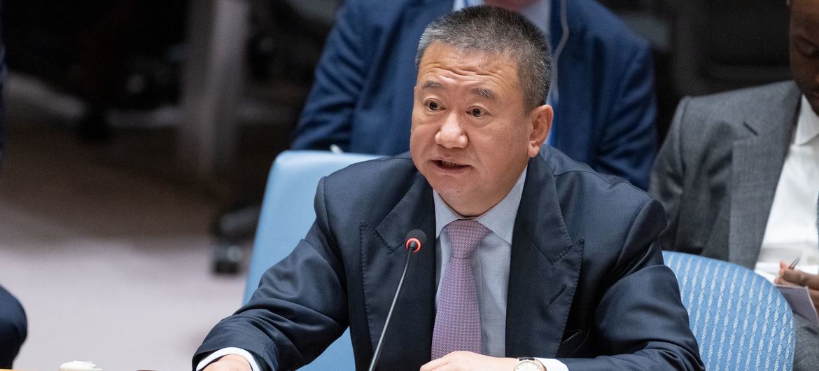هوانغ شيا ، المبعوث الخاص للأمين العام لمنطقة البحيرات الكبرى، يطلع أعضاء مجلس الأمن الدولي على الوضع في المنطقة.
