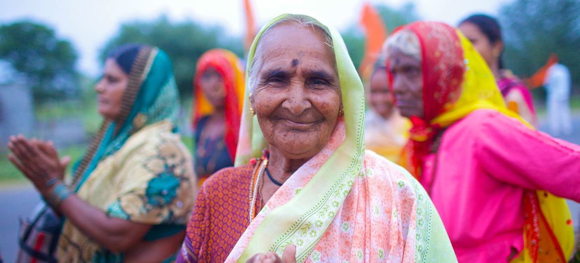 Elderly women in India are largely dependent on their families for economic and social well-being.