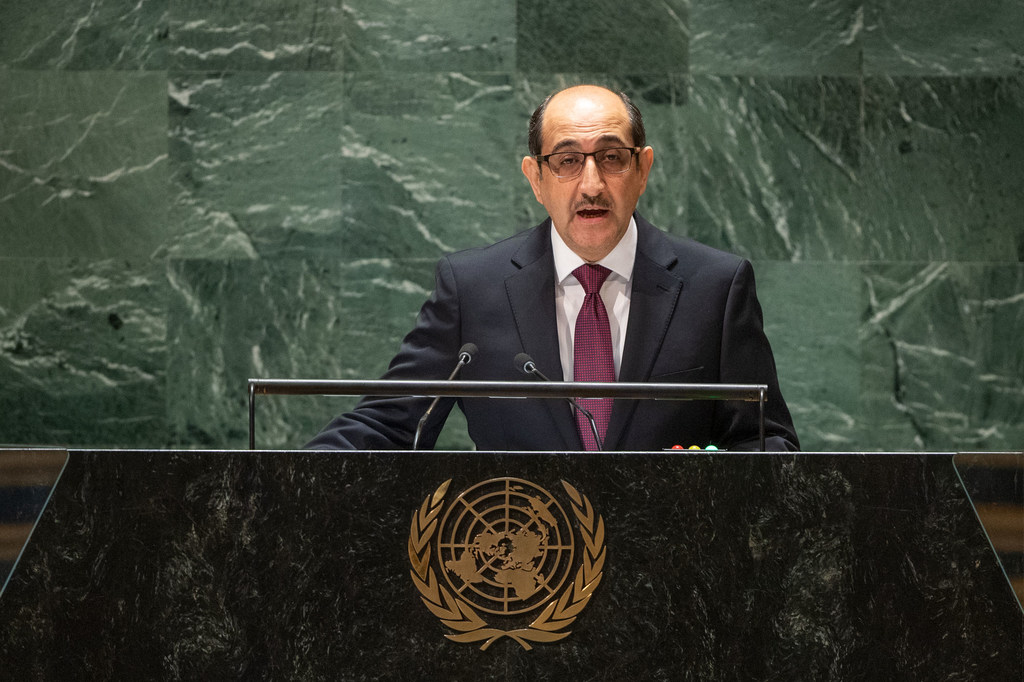 सीरिया में विदेश मामलों के लिए उपमंत्री बस्साम सब्बाग़ ने यूएन महासभा के 78वें सत्र को सम्बोधित किया.