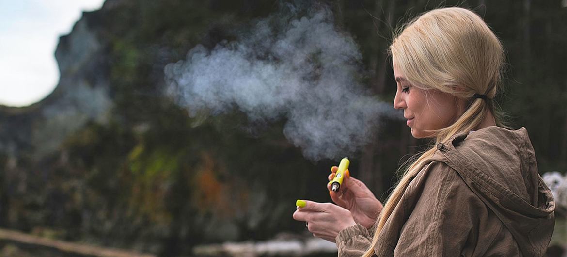 Vaping involves heating a liquid and inhaling the aerosol into the lungs.