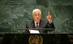 Mahmoud Abbas, President of the State of Palestine, addresses the general debate of the General Assembly's seventy-ninth session.