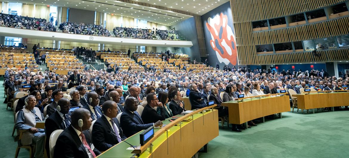 Member State delegates at the general debate of the 79th session of the UN General Assembly.