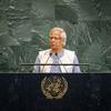 بنگلہ دیش کی عبوری حکومت کے مشیر اعلیٰ محمد یونس اقوام متحدہ کی جنرل اسمبلی کے 80 ویں سالانہ اجلاس سے خطاب کر رہے ہیں۔
