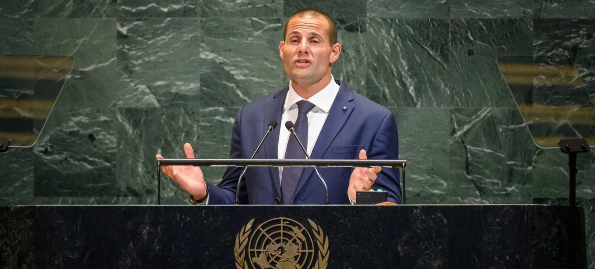 Prime Minister Robert Abela of Malta addresses the general debate of the General Assembly's 80th session.