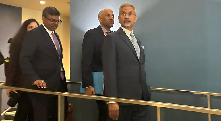 भारत के विदेश मंत्री एस जयशंकर, यूएन महासभा के 80वें सत्र में उच्चस्तरीय डिबेट के दौरान. 26 सितम्बर 2025