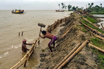 Des mesures de protection des côtes sont prises en Inde en raison de l'élévation du niveau de la mer.