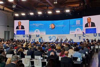 Falando no Centro de Congressos do Estoril, António Guterres disse que a falta de paz está levando a uma erosão da confiança no sistema multilateral