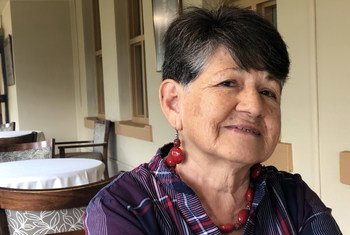 Ana Molina-Cobo 来自厄瓜多尔，在夏威夷一家养老院担任管家已有 11 年。