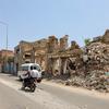 Casas destruidas en la ciudad yemení de Taizz.