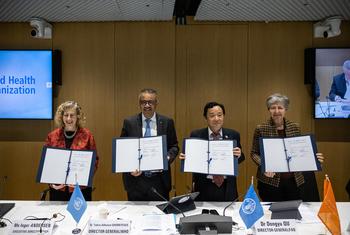 The first Quadripartite Executive Annual Meeting held at WHO headquarters in Geneva, Switzerland. 
