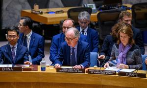 Geir Pedersen, Special Envoy of the Secretary-General for Syria, briefs the Security Council meeting on the situation in Syria.