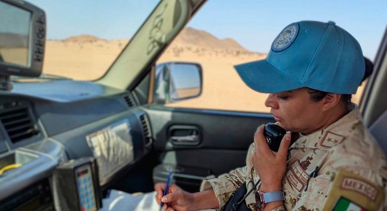 اللفتنانت كولونيل جوزيفينا باتلان رودارتي لديها أكثر من 30 عاما من الخدمة في القوات المسلحة المكسيكية. وهي من ذوي الخوذ الزرقاء وتعمل مع بعثة الأمم المتحدة للصحراء الغربية (مينورسو).