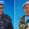2024 UN Woman Police Officer of the Year Award, Chief Superintendent of Police Zainab Gbla (left) and  2024 UN Military Gender Advocate of the Year Award, Squadron Leader Sharon Mwinsote Syme.