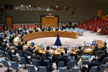 Les membres du Conseil de sécurité adoptent une résolution concernant le maintien de la paix et de la sécurité internationales le 27 juin 2024.