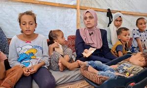 “My son will remain like this, and I do not know what to do,” said the mother of the 10-month-old unvaccinated child from Deir al-Balah confirmed to have polio — the first case in Gaza in 25 years. 