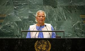 Muhammad Yunus, Chief Adviser of the interim Government of Bangladesh, addresses the general debate of the General Assembly's seventy-ninth session.